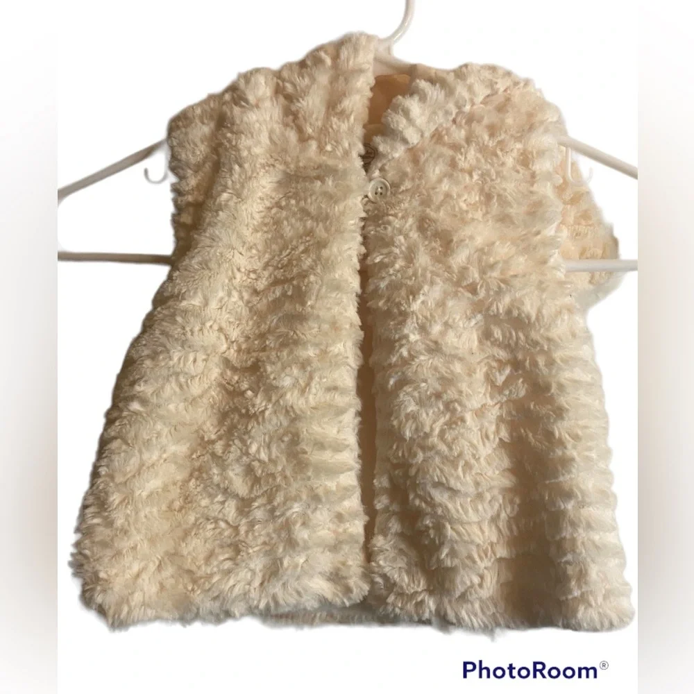 Wonder Nation 24 months 2T baby toddler faux Fur hooded lined vest - Picture 1 of 9